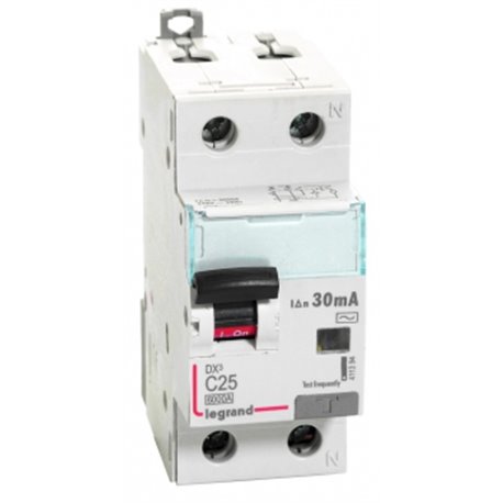 Legrand, 2 Pole, 25A, 30mA, AC Type, DX³ RCBO