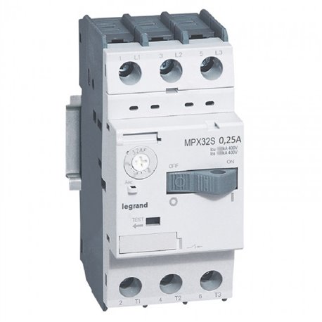 Legrand, 0.25A, 3 Pole, MPX³ MPCB