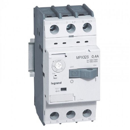 Legrand, 0.4A, 3 Pole, MPX³ MPCB