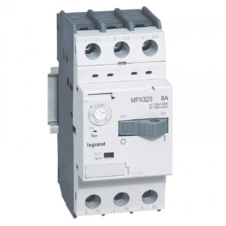 Legrand, 8A, 3 Pole, MPX³ MPCB