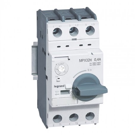 Legrand, 0.4A, 3 Pole, MPX³ MPCB