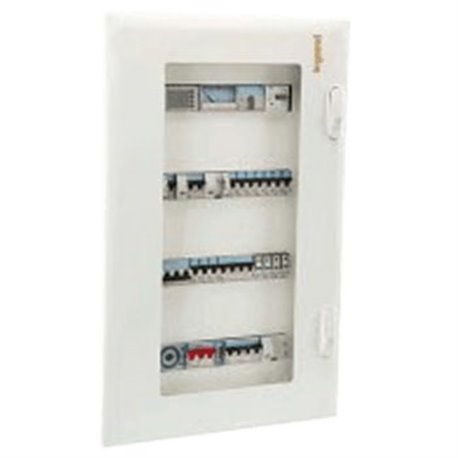 Legrand, IP43, Acrylic Door, 4 Way, Ekinox³ ETPN DB for DX³ MCB, Isolator, RCCB and RCBO