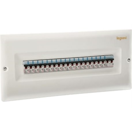 Legrand, IP30, 20 Way, Ekinox³ SPN DB for DX³ MCB, Isolator, RCCB and RCBO