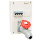 Legrand, 10A, 1 Pole, 2P+E, Ekinox³ Metra plug & socket DB for DX³ MCB, RCCB and RCBO