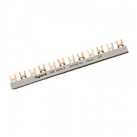 Legrand, 100A, Copper, 56 Module, INSULATED SUPPLY BUSBAR