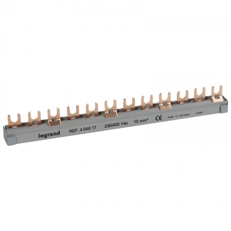 Legrand, 100A, Copper, 12 Module, INSULATED SUPPLY BUSBAR