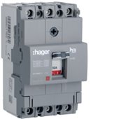 HAGER, 3 Pole, 32A, X160 MCCB