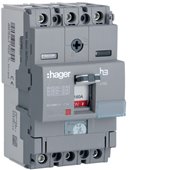 HAGER, 3 Pole, 160A, X160 MCCB