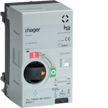 HAGER, 240V AC, MOTOR OPERATOR for X250 MCCB