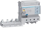 HAGER, 4 Pole, 125A, AC TYPE, RCD with Add-on Module for HLF MCB 