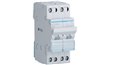 HAGER, 2 Pole, 25A, 2 Way, CENTRE OFF CHANGEOVER SWITCH