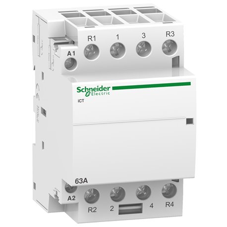 SCHNEIDER, 4 Pole, 63A, Acti 9 iCT CONTACTOR