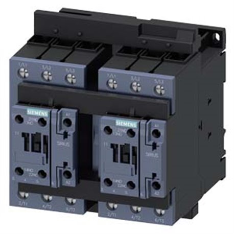 SIEMENS, 50A, 230V AC, 3RA23 REVERSING CONTACTOR