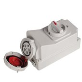 PNP, 63A, 430V, IP67, Interlock Switch Socket