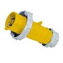 PNP, 16A, 110V, IP67, Low Voltage Straight Plug