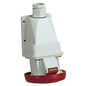 SCHNEIDER, 16A, 380-415V, IP67, Small Wall Mounted Socket