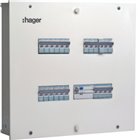 HAGER, 12 Way, TPN Single Door, novello DB