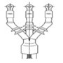 GALA, 95-150 SQ.MM., Heat Shrinkable INDOOR TERMINATION KIT,3 CORE,UPTO 33kV