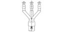 GALA, 120 SQ.MM., Heat Shrinkable INDOOR TERMINATION KIT