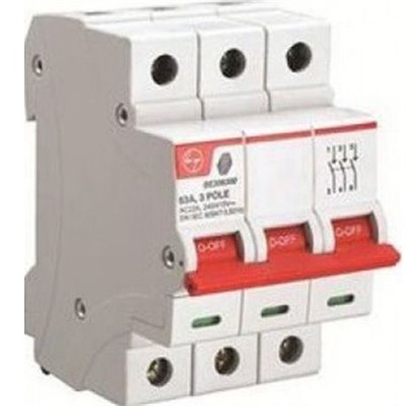 L&T, 80A, 3 Pole ISOLATER 