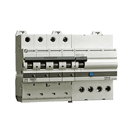 L&T, 20A, 4 Pole, 10kA, 30mA, Type AC RCBO