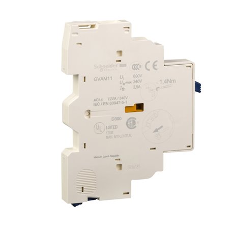 SCHNEIDER, Short Circuit Signalling Contact Block 1 C/O for GV2 MPCB