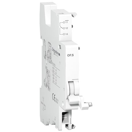 SCHNEIDER, 0.5 Module Width, Upto 80A, Auxiliary Switch for RCCB