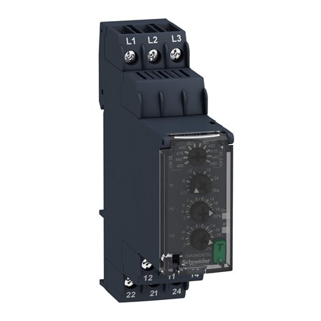 SCHNEIDER, 380-480V AC, 3 Phase, Zelio RM22 VOLTAGE CONTROL RELAY