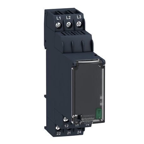 SCHNEIDER, 183-528V AC, 3 Phase, Zelio RM22 CONTROL RELAY