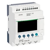 SCHNEIDER, 24V DC, 10 I O TRN TYPE, Zelio Logic SMART RELAY