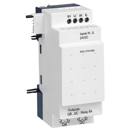 SCHNEIDER, 24V DC, I/O Extension Module, Zelio Logic SMART RELAY