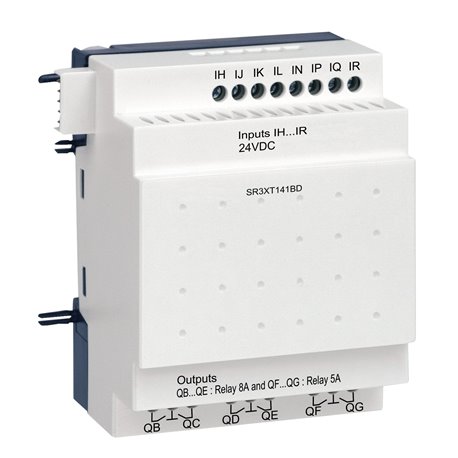 SCHNEIDER, 24V DC, I/O Extension Module, Zelio Logic SMART RELAY