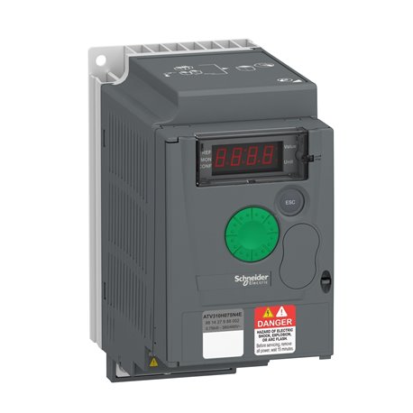 SCHNEIDER, 2.3A, 0.75kW, 3 Phase, Altivar310 VFD