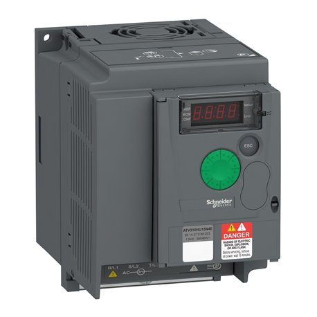 SCHNEIDER, 4.1A, 1.5kW, 3 Phase, Altivar310 VFD