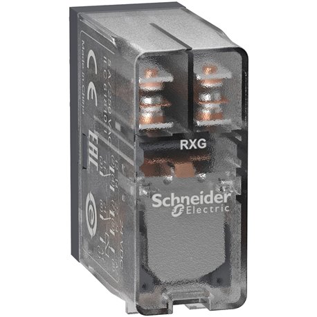 SCHNEIDER, 110V DC, 5A, Clear, Zelio RXG Interface PLUG-IN RELAY