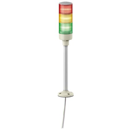 SCHNEIDER, 24V DC, Without Buzzer, XVGB3H MONOLITHIC TOWER LIGHT