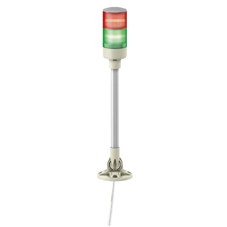 SCHNEIDER, 24V DC, Without Buzzer, XVGB2M MONOLITHIC TOWER LIGHT