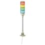 SCHNEIDER, 24V DC, With Buzzer, XVGB4SM MONOLITHIC TOWER LIGHT