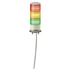 SCHNEIDER, 24V DC, Without Buzzer, XVGB3W MONOLITHIC TOWER LIGHT