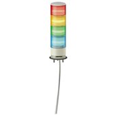 SCHNEIDER, 24V DC, With Buzzer, XVGB4SW MONOLITHIC TOWER LIGHT