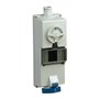 SCHNEIDER, 16A, 200-250V, IP65 Isoblock Interlock Socket