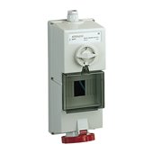 SCHNEIDER, 32A, 380-415V, IP65 Isoblock Interlock Socket