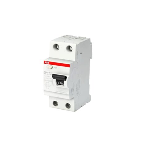 ABB, 2 Pole, 25A, Type FB202 AC-25/0.1 RCCB