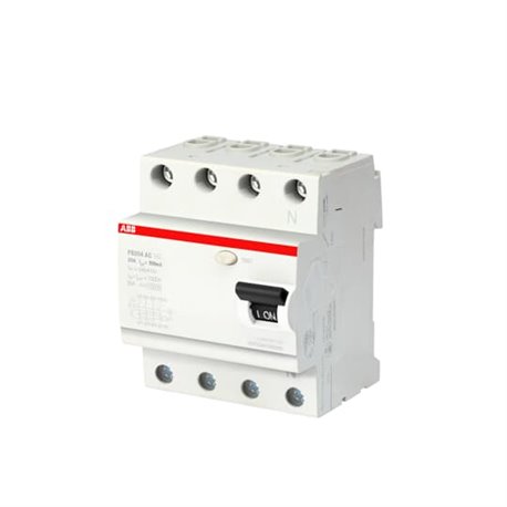 ABB, 4 Pole, 40A, Type FB204 AC-40/0.03 RCCB