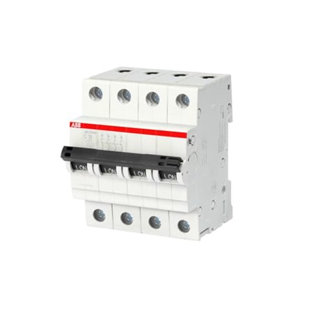 ABB, 4 Pole, 4A, SB204 M-C, C-CURVE MCB