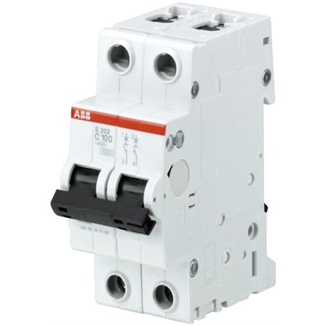 ABB, 2 Pole, 80A, S202 C-CURVE MCB