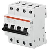 ABB, 4 Pole, 63A, S204M-C, C-CURVE MCB