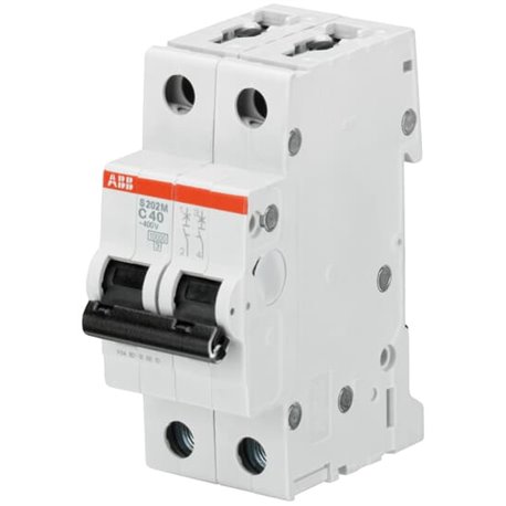 ABB, 2 Pole, 10A, S202M-D, C-CURVE MCB