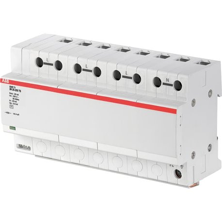 ABB, 3 Pole+N, 255V, 25kA, TYPE 1-SPARK GAP, SPD