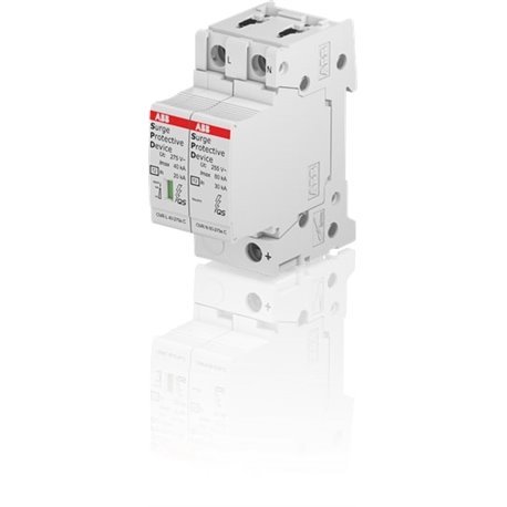 ABB, 1 Pole+N, 275V, 40kA, TYPE 2, SPD